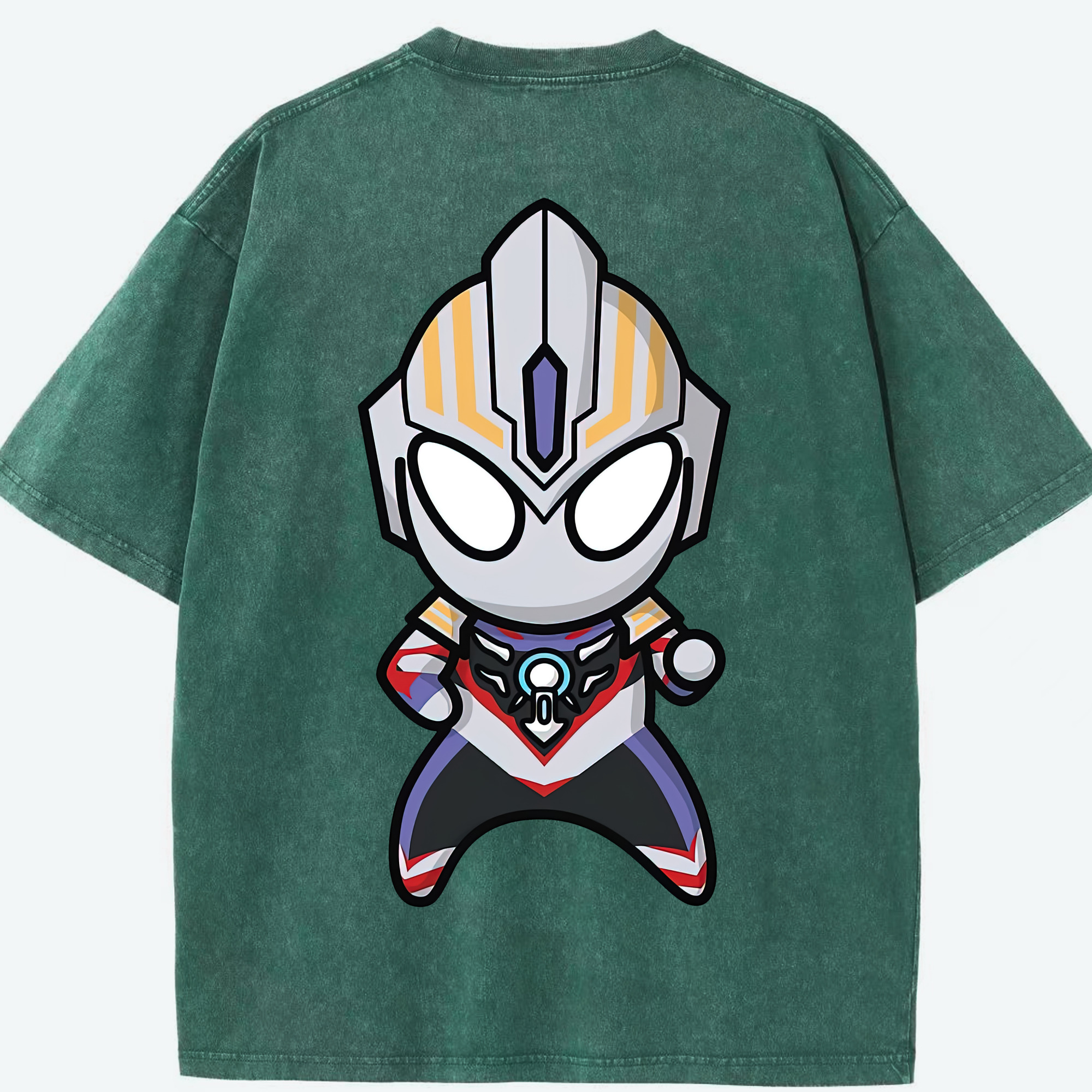 （画像用） ウルトラマン Ultraman 綿100% ヴィンテージ風 半袖Tシャツ（背面プリント）